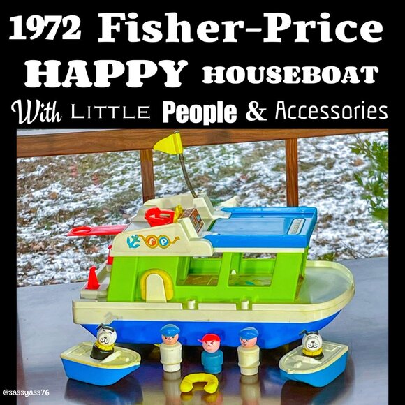 Fisher-Price Other - 🆕VTG▪️FISHER-PRICE▪️1972 Happy Houseboat With Little People & Accessories